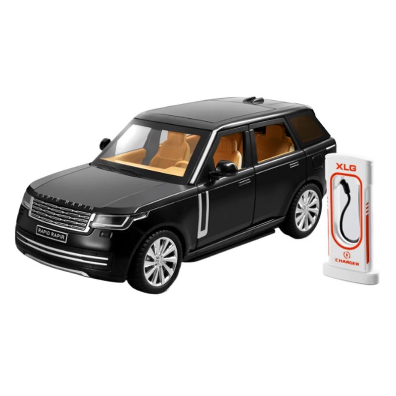 1/24 Range Rover SUV Alloy Car Model Diecasts Metal Off-road Vehicles Car Model Sound Light Simulation Collection Kids Toys Gift