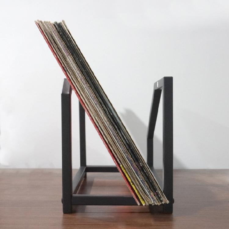 Contemporary Album Storage Unit Metal Frame Multi Degree Organization Structure Dust Resistant Easy Clean Outside