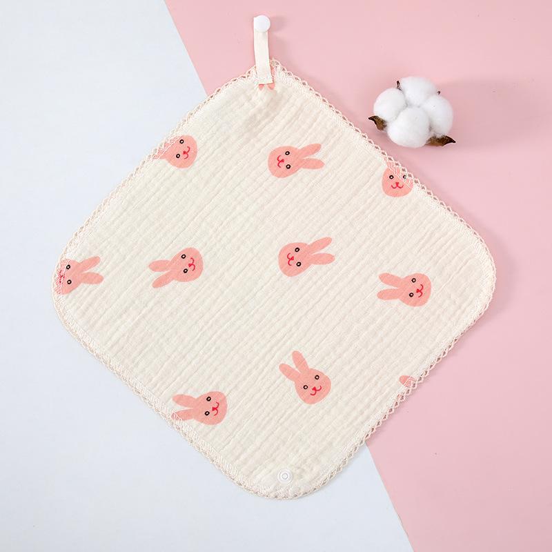 4-Layer Cotton Gauze Baby Towel - Soft, Class A, Small Square for Children and Kindergarten Use