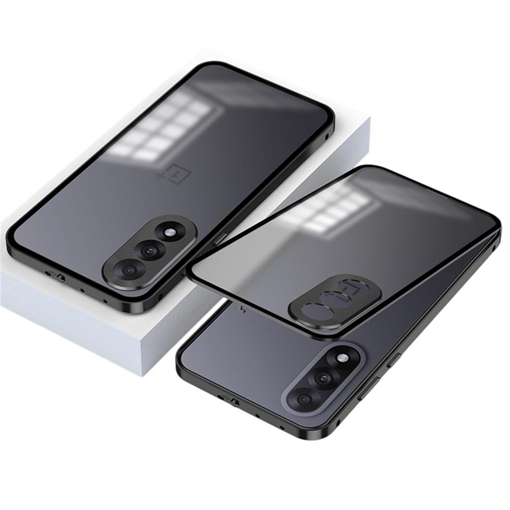 Pro OnePlus Nord 5 5G/Ace 5 Ultra 5G Matný kryt Hliníková slitina+PC Kryt na telefon Pop-Up Zacvakávací zámek