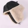 Imitation Fur Mink Hair Hat Female Fall and Winter Plush Fisherman Hat Khaki Senior Show Face Small Warm Ear Protection Lei Feng Hat