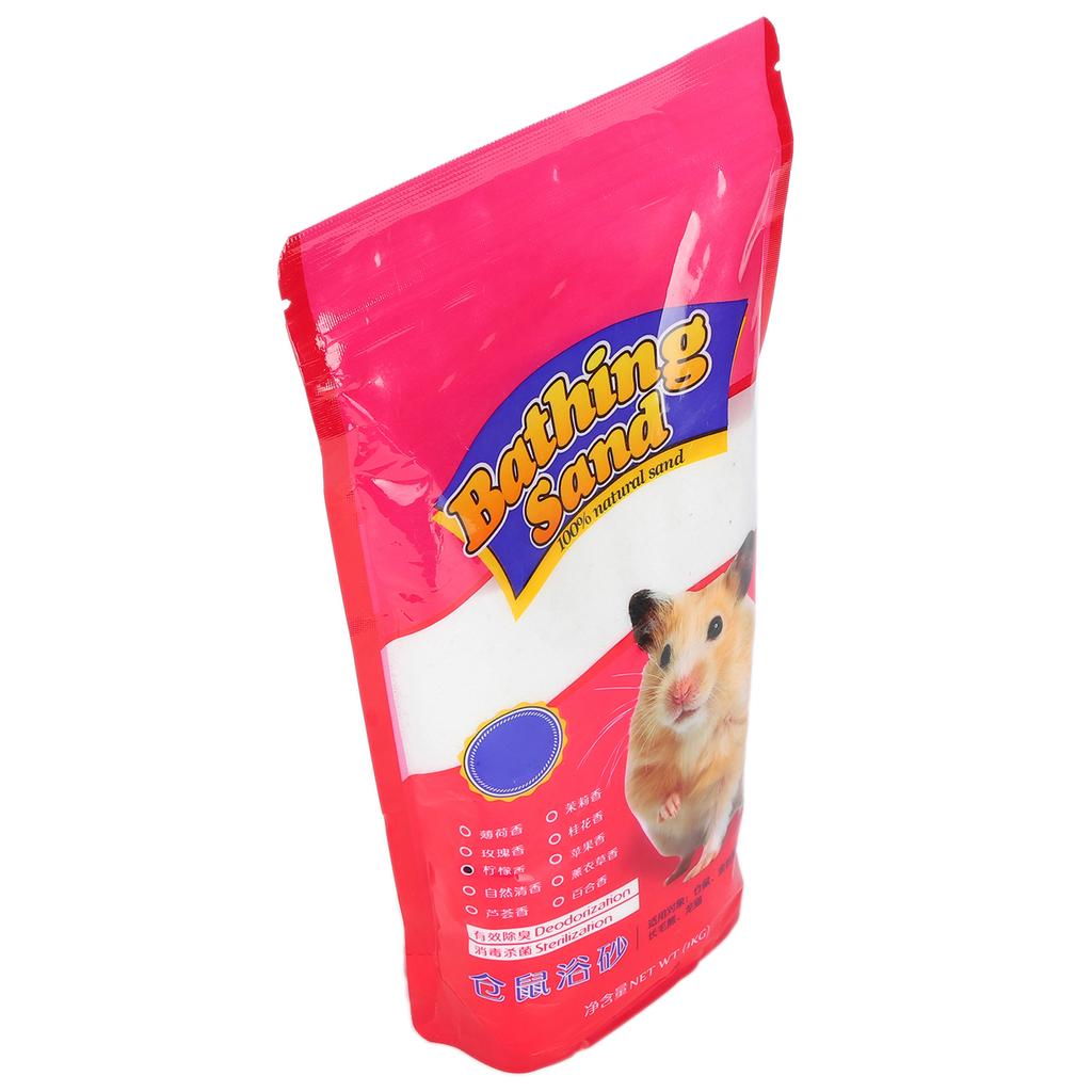 1kg Hamster Bathing Sand Small Pet Shower Cleaning Deodorizing Tool Pet Supplies