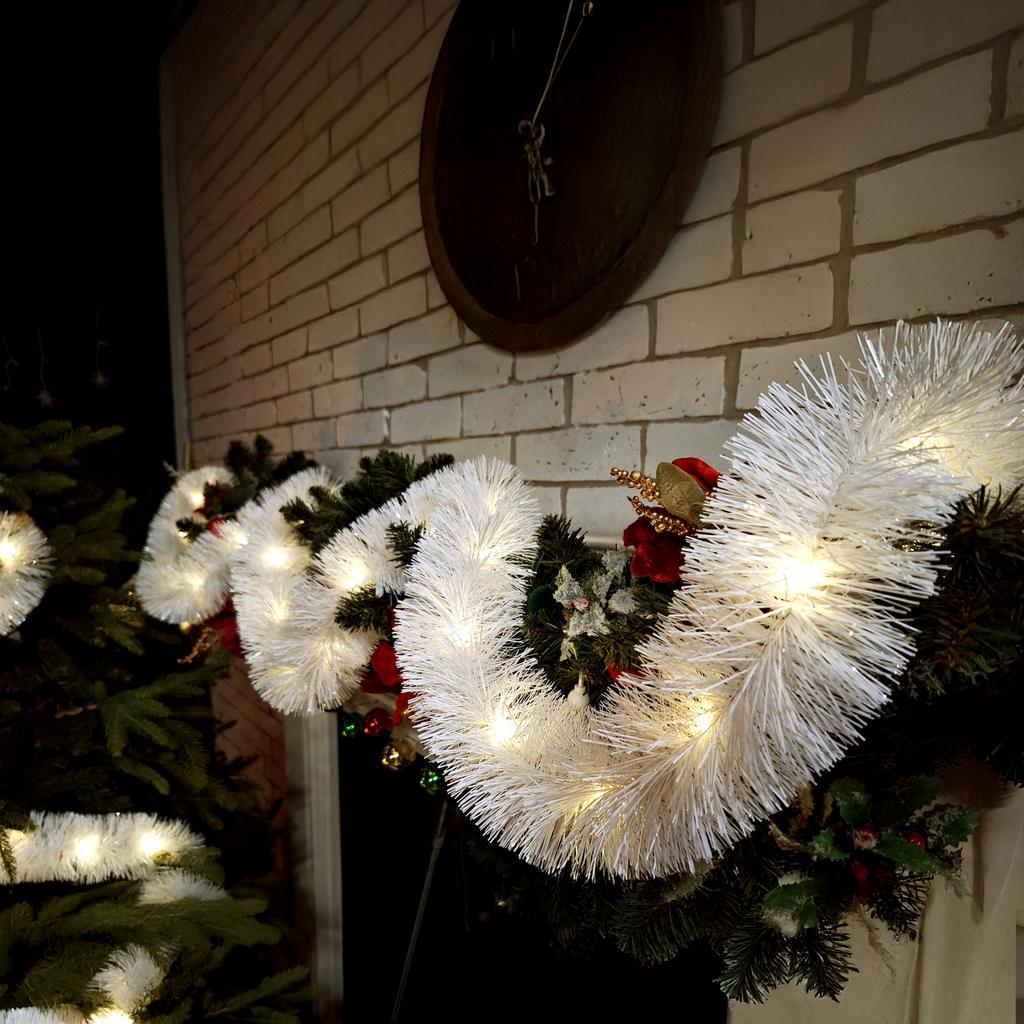 Christmas Tree Led String, White, Battery-Powered, For The Christmas Tree, 6 Meters