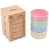 4 Pcs of Rice Bowls Creatively Thickened Food Grade Anti Drop Seasoning Bowls Household and Student Dormitory Portable Tableware