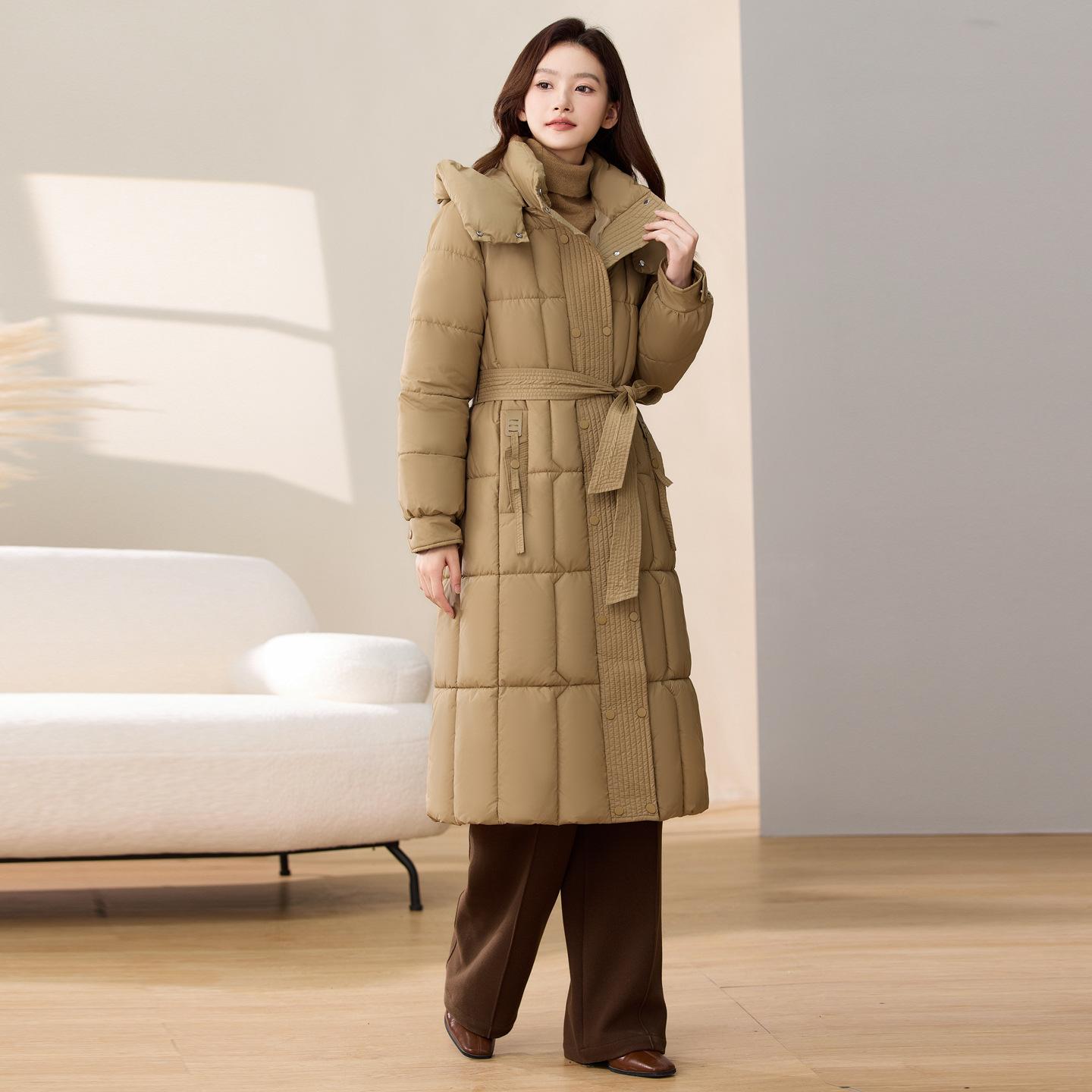 

Down cotton-padded clothes 2025 winter new mother clothes medium and long thin cotton-padded clothes slim waist thickened cotton-padded jacket XXXL хаки