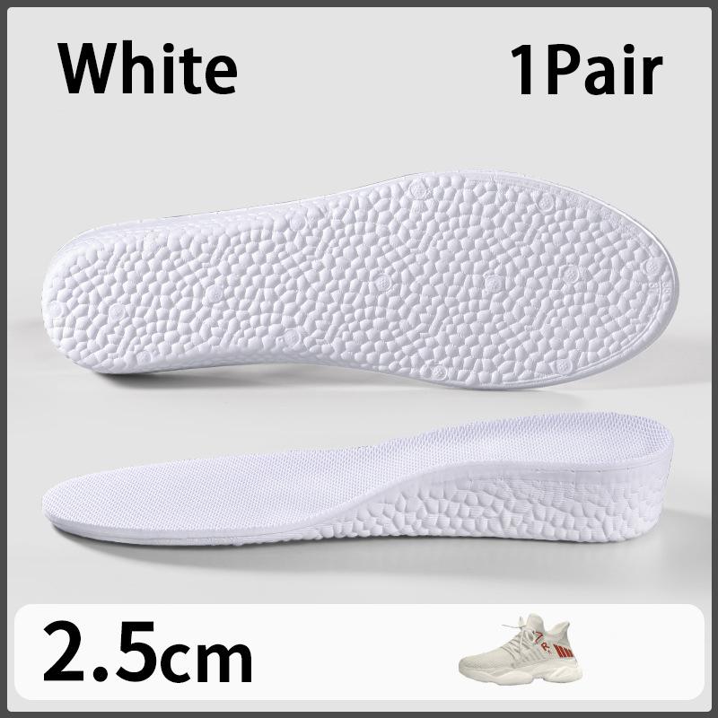 1Pair Elastic Soles Arch Support Comfortable Shoe Pads Men's and Women's Height Increase Insoles Shock-absorbing Sports Insoles