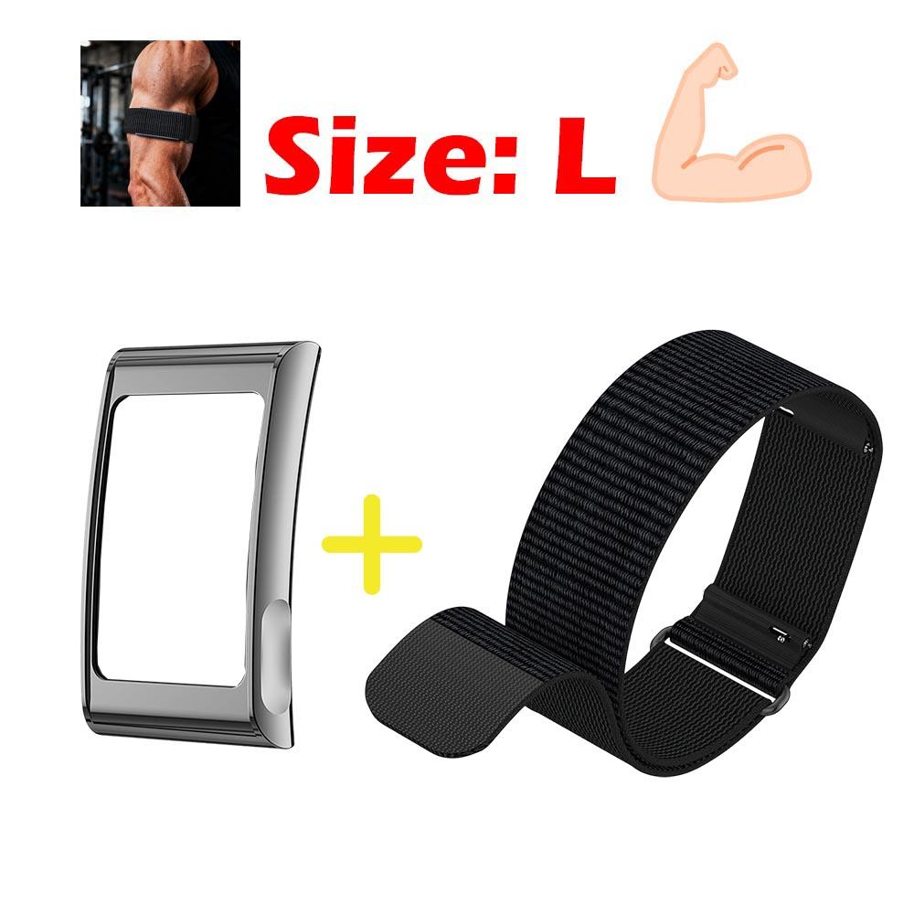 Metallrahmen + Nylonband für Amazfit Helio Armband Armband Bizeps Sport Ersatz Zubehör für Amazfit Helio Armband