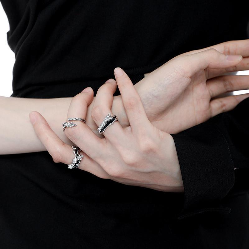 Fashionable Adjustable Open Finger Couples Ring Geometric Design For Stylish Individuals In 2023