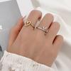 Trendy Heart Ring Set: Korean-Inspired, Stylish, Unique Design for Women