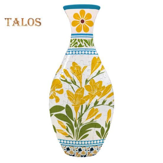 

3D-ваза-пазл для взрослых, ваза-пазл «сделай сам», 160 деталей вазы-пазла, ваза-пазл с цветочной тематикой, подарок на новоселье, украшение для дома B