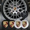 4 Peças 60mm Calotas Centrais de Roda de Carro Tampa de Calota de Aro Emblema Para Paramela Cayenne Macan Boxster Cayman 718 911 918 944 958 971 991 992 996 997