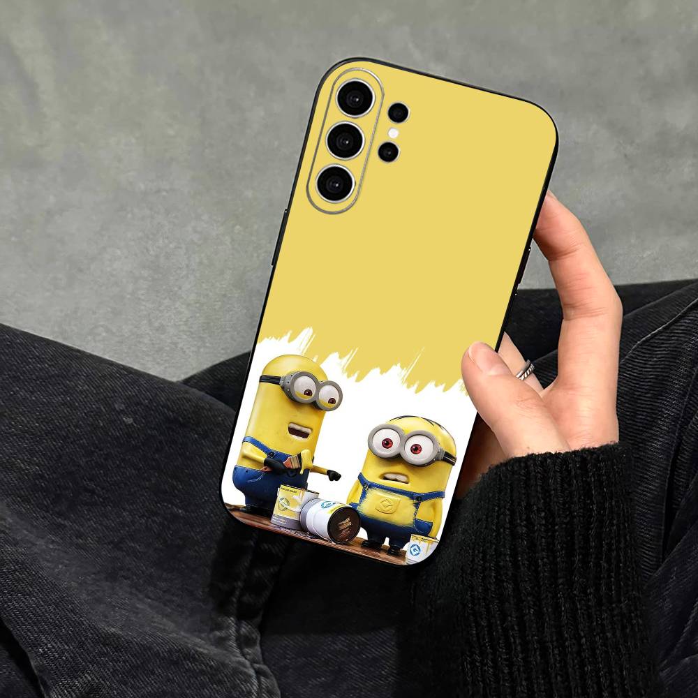 

МИЛЫЙ L-Маленькие M-Миньоны-сы Чехол для телефона Для Samsung S25,S24,S21,S22,S23,S30,Ultra,S20,Plus,Fe,Lite,Note,10,Черная крышка Samsung S20ULTRA5G