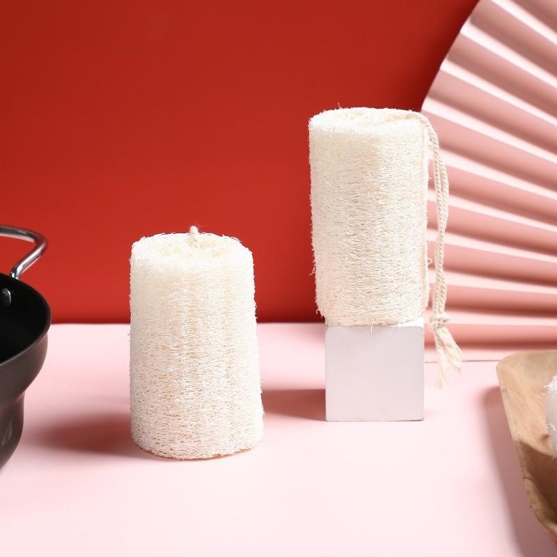 Natural Dish Loofah Brush For Pots Pans And Utensils With Gentle Cleaning