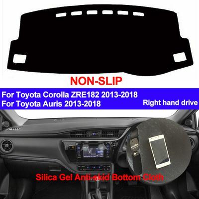Cubierta derecha para salpicadero de coche, alfombrilla antideslizante de silicona para tablero de Toyota Corolla Auris ZRE182 2013 2014 2015 2016 2017 2018