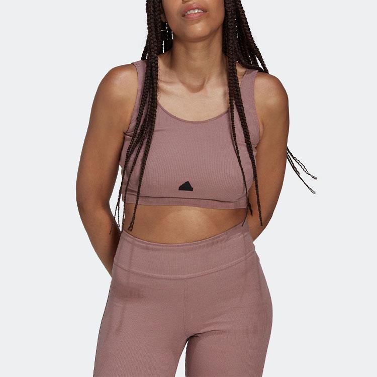 Adidas Slim Fit Sports Tank Top Women Tops Wonder-Red HG4366