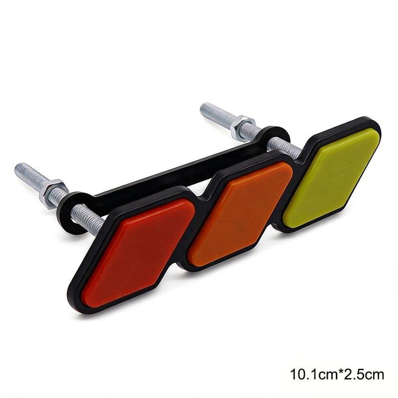 3D ABS Tri Color Decorative Sticker For Toyota Tundra Superb, Volkswagen Fiat Peugeot Grille Modification Accessories