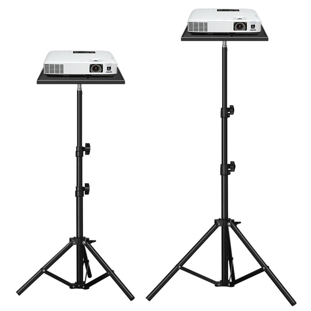 Bandeja para Proyector Rosca de 1/4 de pulgada Bandeja para Trípode Altura Ajustable Soporte para Equipo de DJ Varilla Telescópica de Pie para Portátil Cámara DSLR