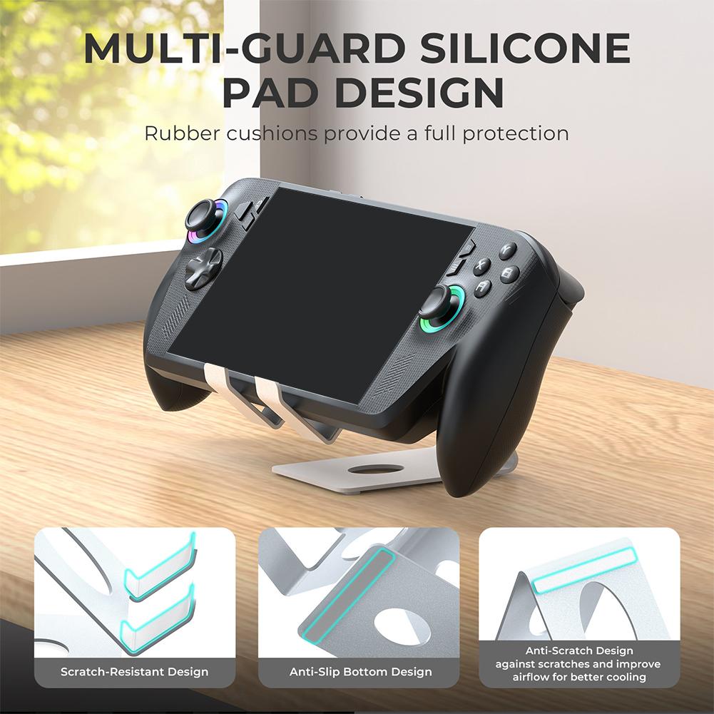 Siliconepad Handheld Stand Heavy-Duty Stability Stand For ROG Box Ally/X Handheld Stand For Switch 2 Console Multi-Guard