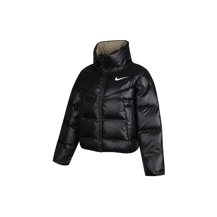 (WMNS) Nike Nsw Down-fill Short Stand Collar Windproof Down Jacket Black Women s CU5814-010 XXL