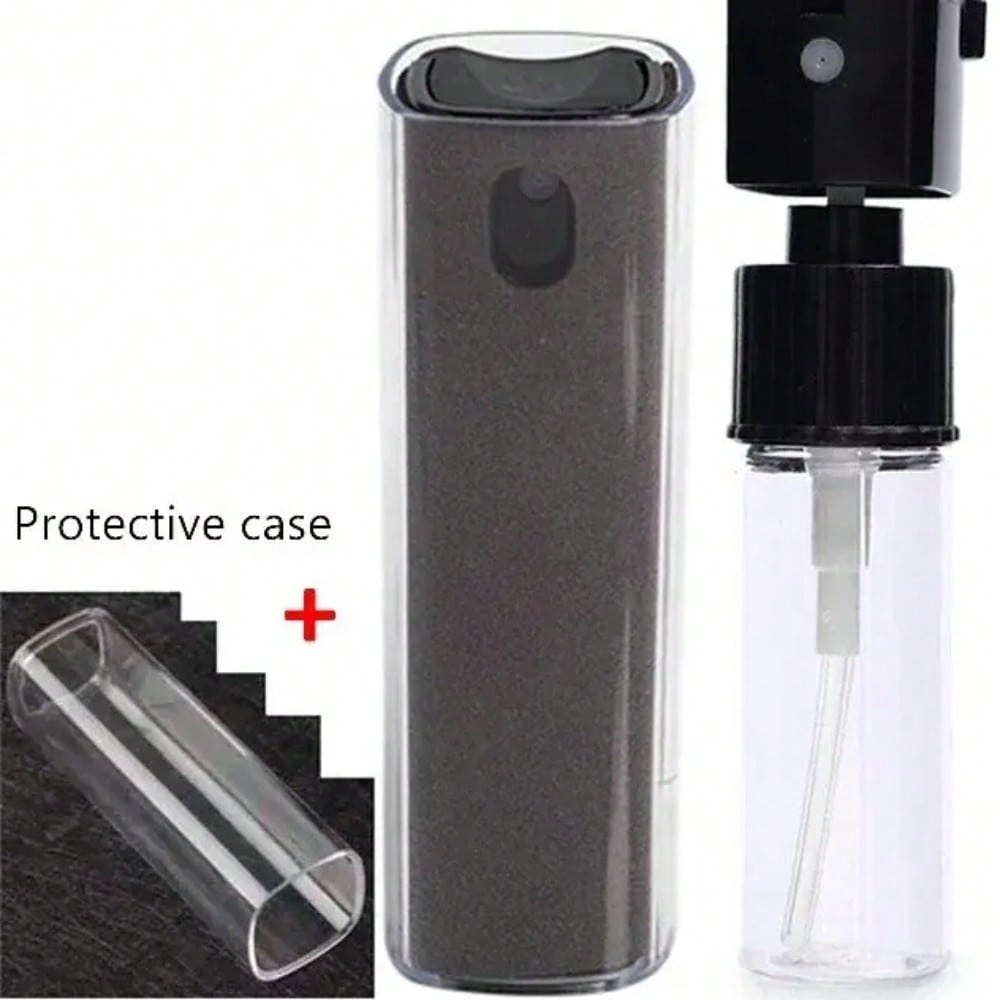 2 In 1 Microfiber Screen Cleaner Spray Bottle Mobile Phone Tablet Computer Microfiber Cloth Cleaning Wipes