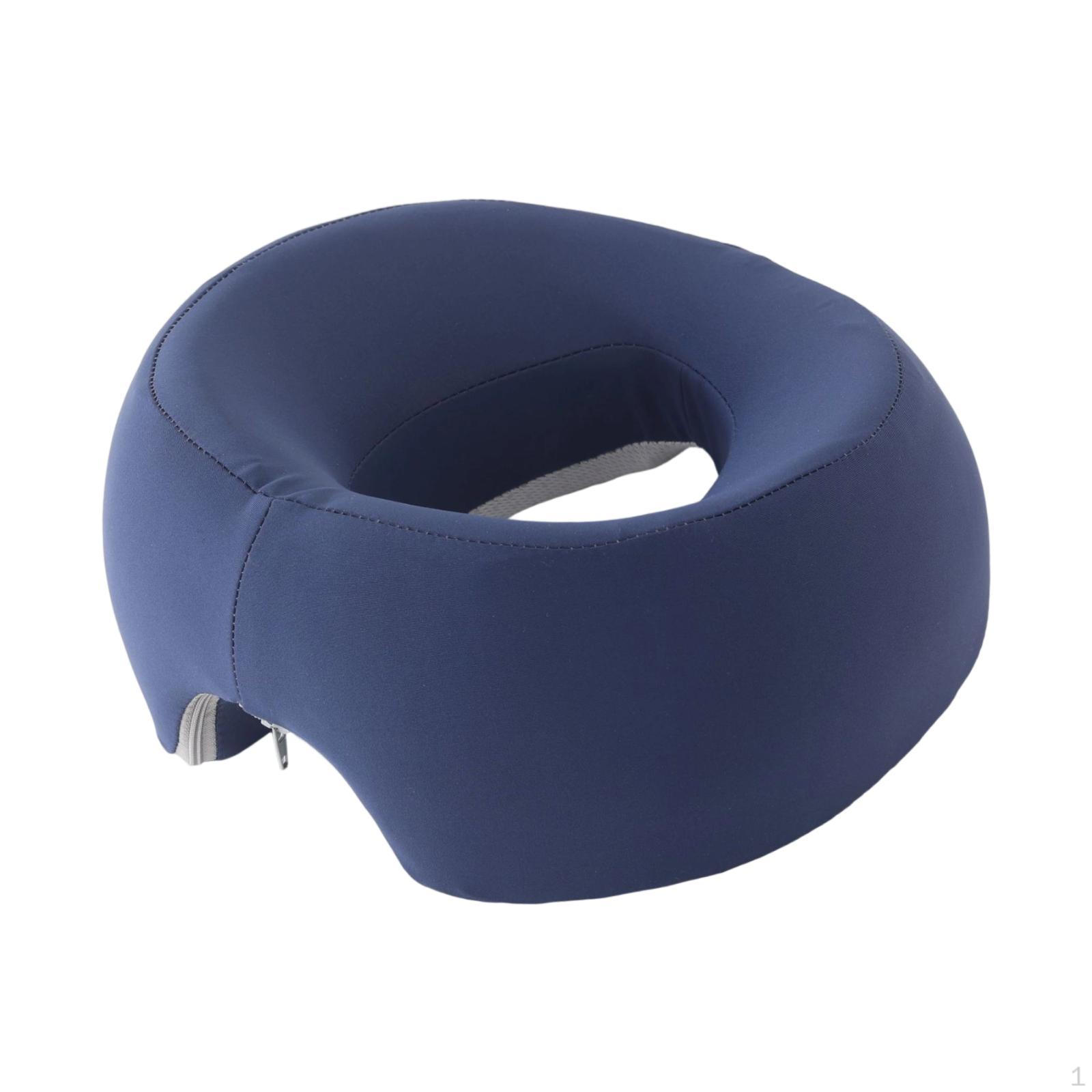 

Подушка для сна на животе с эффектом памяти Удобная Домашняя Массажная Подголовник Салон для Красоты синий