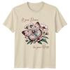 Let Your Dreams Be Your Wings TShirt Butterfly Floral Nature Birthday Gift