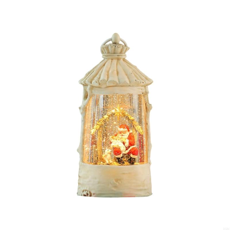 Christmas Music Box Crystal Ball Rotating LED Light Holiday Decors Gift For Homes Party Festival Ornament