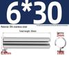 304 Stainless Steel Slotted Spring Pin, Cylindrical Shaft Pin, Locating and Hollow Pin (M5-M12)
