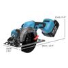 125mm 0-45° 100V-240V 1800W Brushless Electric Circular Saw Handle Adjustable Woodworking Cutting Power Tools For 18V Battery