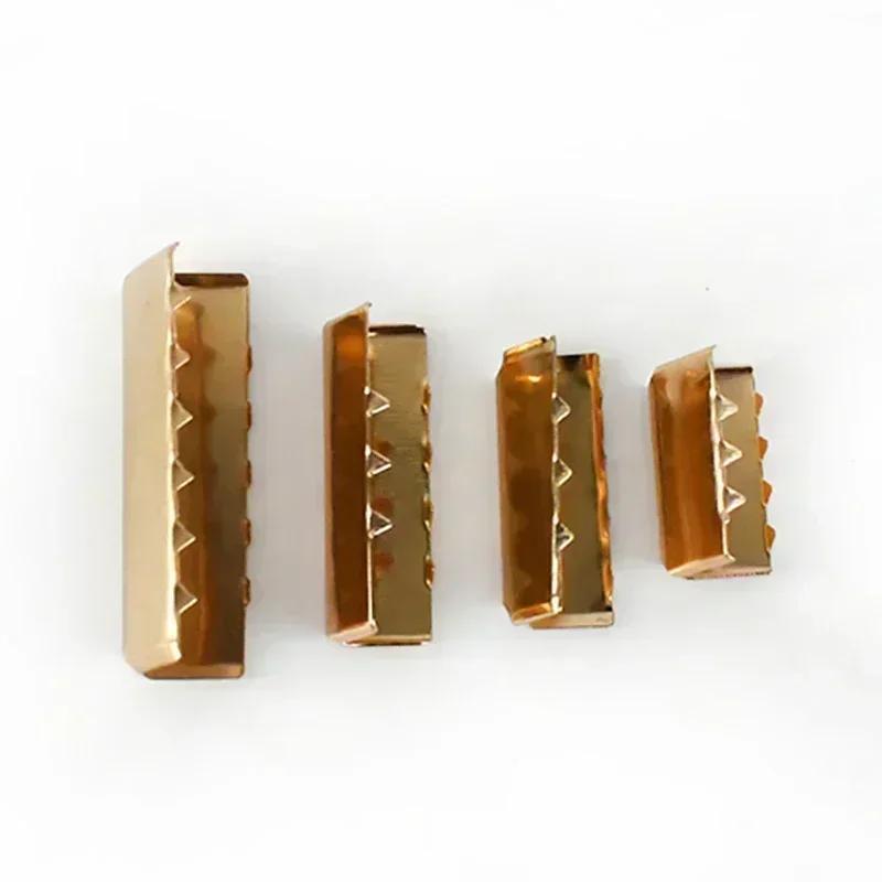 10/30Pcs Meetee Metal Clip Buckles Bag Strap End Stopper Clips Waistband Belt Lock Zipper Tail Buckle Sewing Accessories