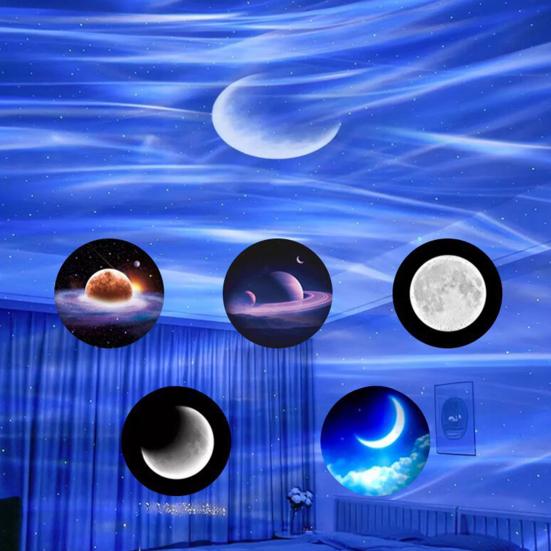 Sleep Aid Night Light for Kids Star Northern Lights Projector with Built-in Blue-tooth Speaker, 8-Color Adjustable Soft Wireless Projection