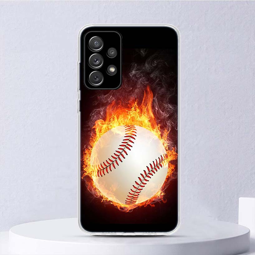 Baseball Sport Soft Case For Samsung Galaxy A17 A16 A26 A36 A56 A15 A14 A13 A55 A54 A53 Phone Cover A25 A35 A24 A34 A23 A33 A05S