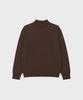 WORK ON BODY OFF Kor Semi-Overfit Mock Neck Knit [Brown]