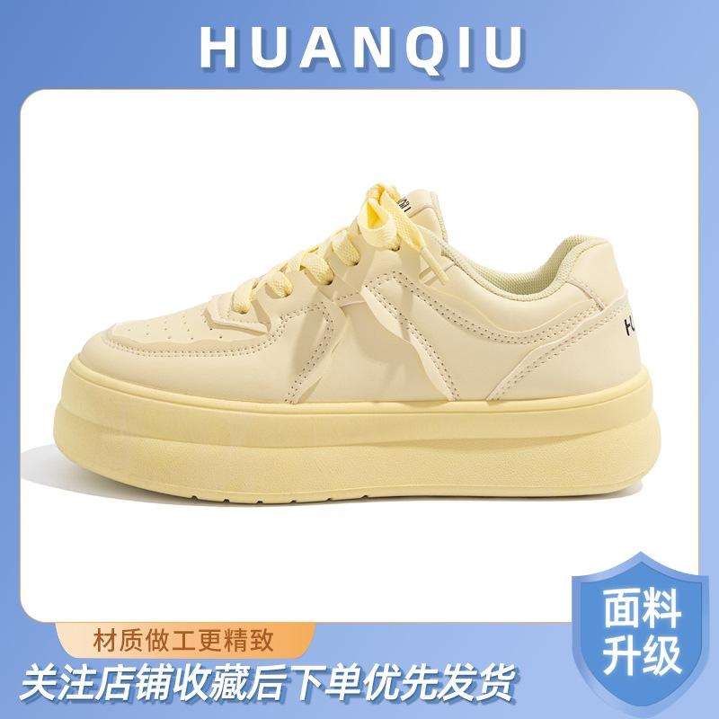 Globale Damen Schuhe Plateau Erhöhung schwarze Brettschuhe Damen 2025 neue virale Trends lässige Sportschuhe ZHQ3157