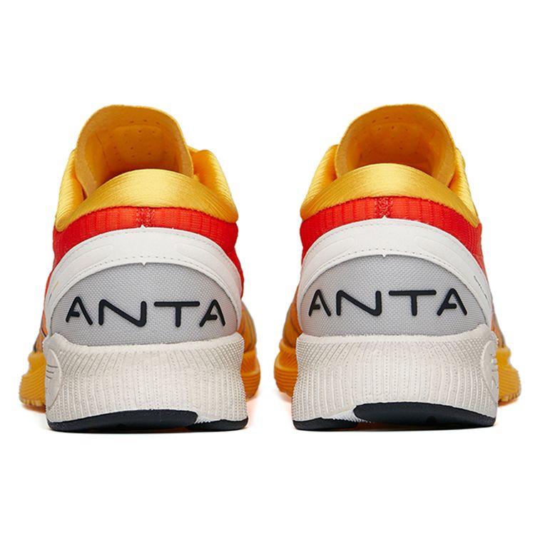 Anta Professional Shock Absorption Non-Slip Durable Low-Top Running Shoes Men Sneakers Yellow Red White 112225562-3