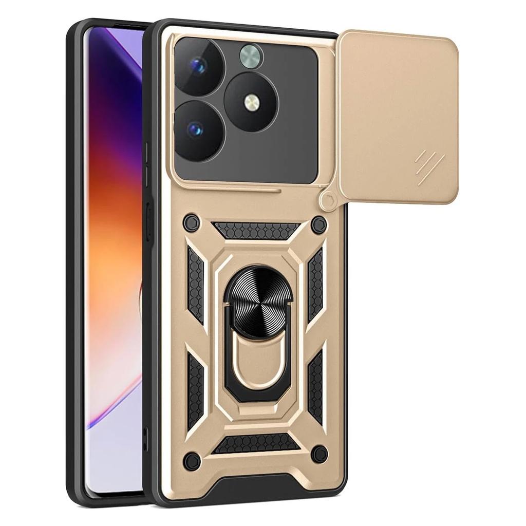 Armor Case For Realme C63 4G Cover For Realme C61 With Lens Protection Ring Magnetic Stand Holder Coque Fundas