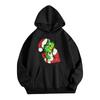 Women's Casual Comfortable Neck Hooded Long Sleeve Christmas Print Warm Sweatshirt