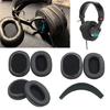 Protein Leather Earphone Ear Cushions Headband for MDR-7506 MDR-900ST Prolonged Comfort
