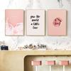 Rosa Mode Serie Abstrakte Dekoration Leinwand Malerei Lip Feder Zitat Poster Nordic Druck Wand Kunst Bild Wohnzimmer Dekor