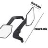 Motorcycle Side View Mirror Motorcycle Wind Wing Stealth Winglets Rearview Mirrors Rotating Reflector Spoiler For Cycling