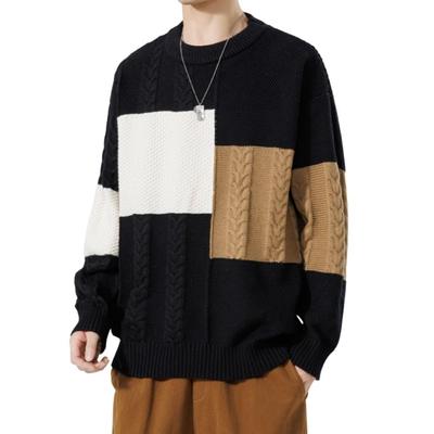 Xejlyn Strick Dick Winter Kalt Halber Zopf Plus Lässig Weich zum Strick Größe M Herrenpullover, Tragen, Schutz, Rollkragen, Perchwork, Strick, Pullover,
