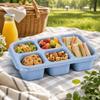 Plastic Fruits Box Transparent Lid Food Storage Box Fresh-keeping Lunch Box  Students