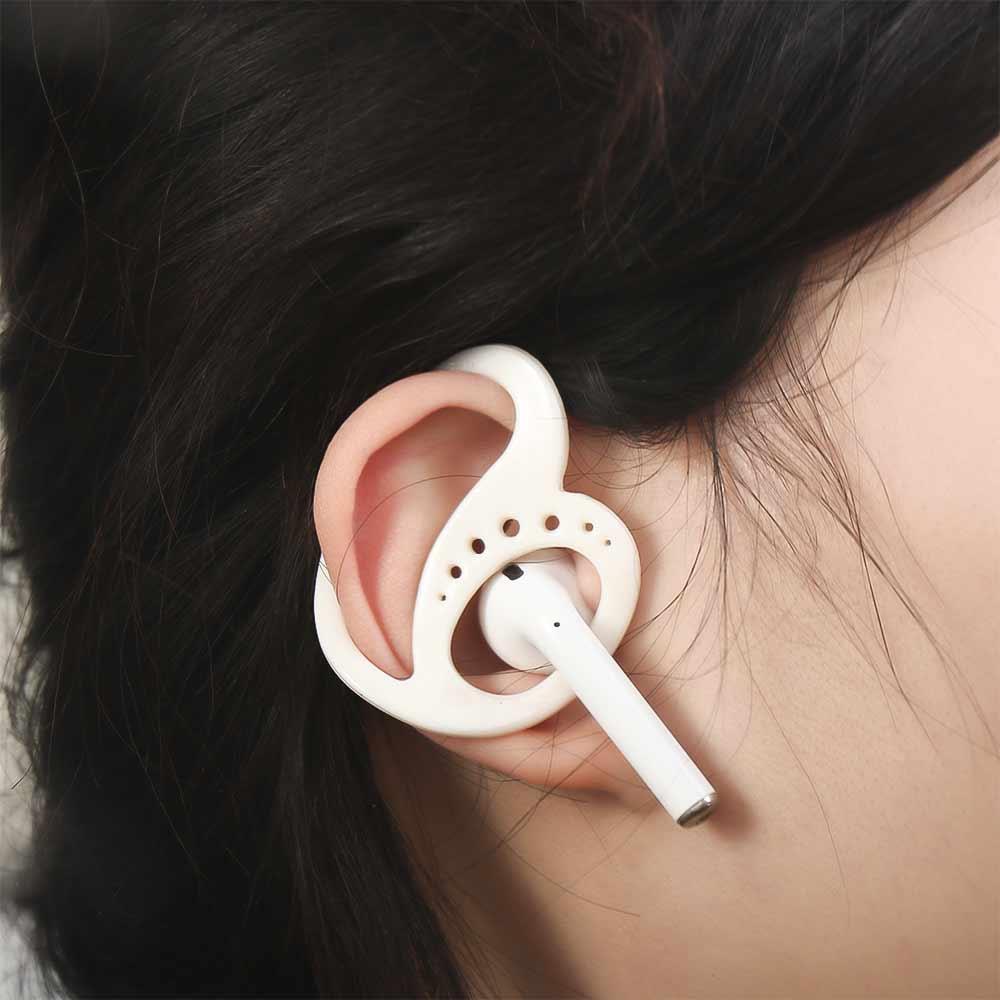 2pcs Silicone Earphone Protective Clip Prevent Falling Off Keepods Keeps Running