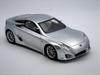 Milestone Resin Miniature Car Lexus 2007 Motor Finished Product 1/43 LF-A Show/Silver