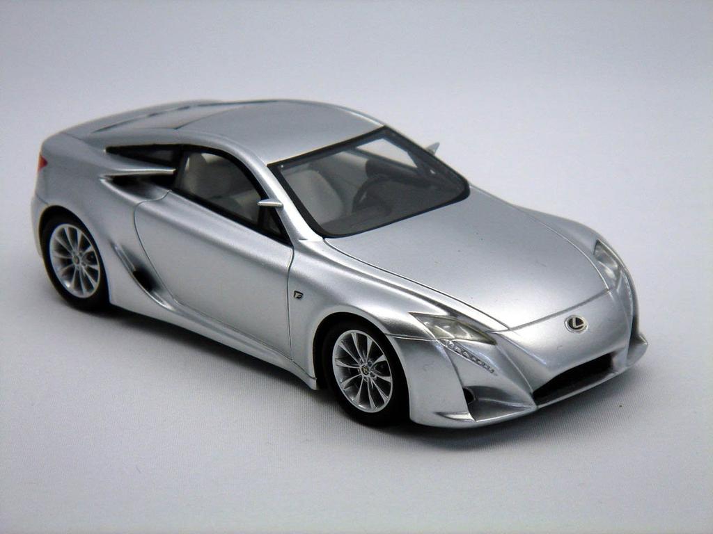 Milestone Resin Miniature Car Lexus 2007 Motor Finished Product 1/43 LF-A Show/Silver