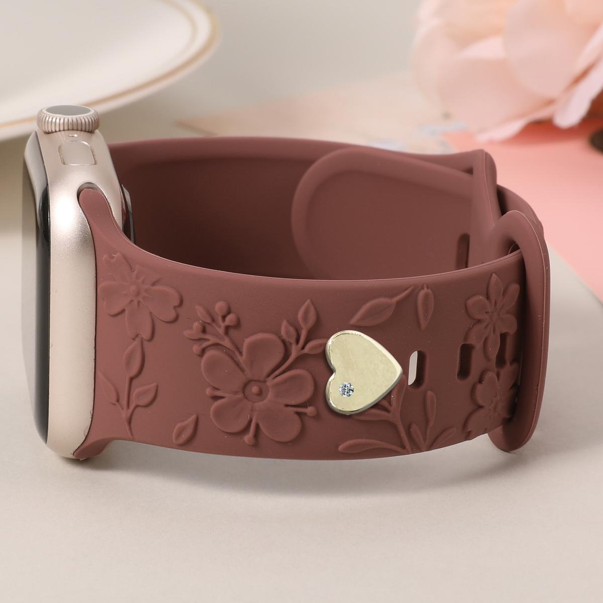 

Silicone Strap Metal Decorative Nail For Apple Watch Personalized Interesting Decorative Jewelry Charm Stud Accessorie For watch