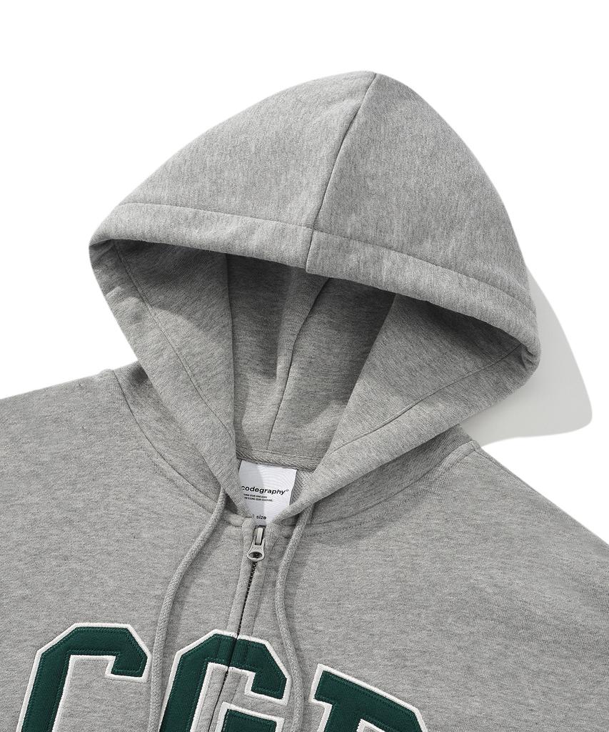 Cgp Arch Logo Zip-Up Hoodie_Green