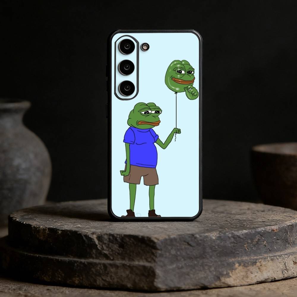 F-Funny P-Pepe the Frog Phone Case For Samsung Galaxy A91,80,73,72 ,71,53,52,32 ,31,22,21s,20,Soft Black Case