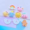 10pcs New Resin Lovely Colorful Rainbow/Cloud/Star Flat Back Figurines DIY Wedding Scrapbook Manicure Accessories Craft