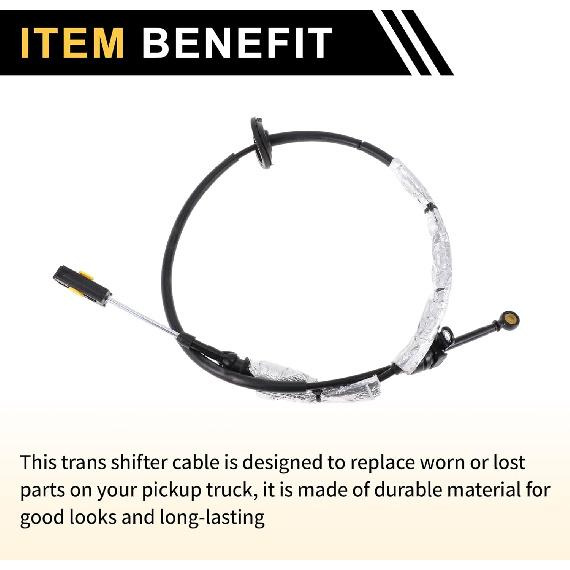 Automatic Transmission Gear Shifter Cable for Ford F-150 2015 2016 2017 2018 2019 Auto Trans Gear Shift Control Lever Cable No.FL3Z7E395D Metal